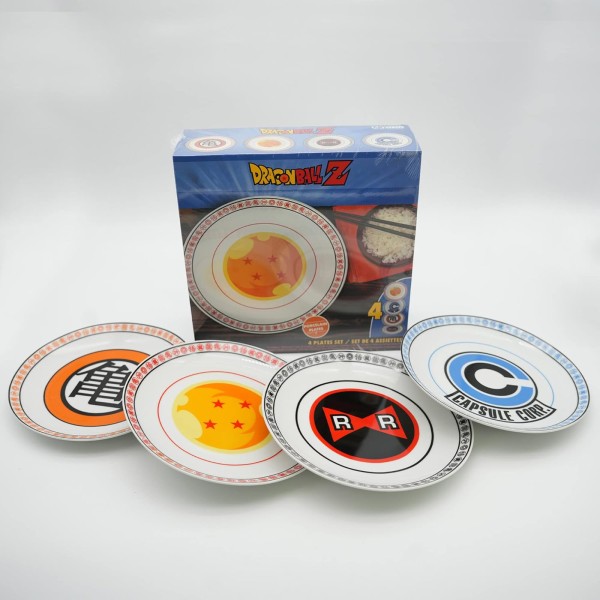 Dragon Ball Teller Set Gesamtansicht mit OVP
