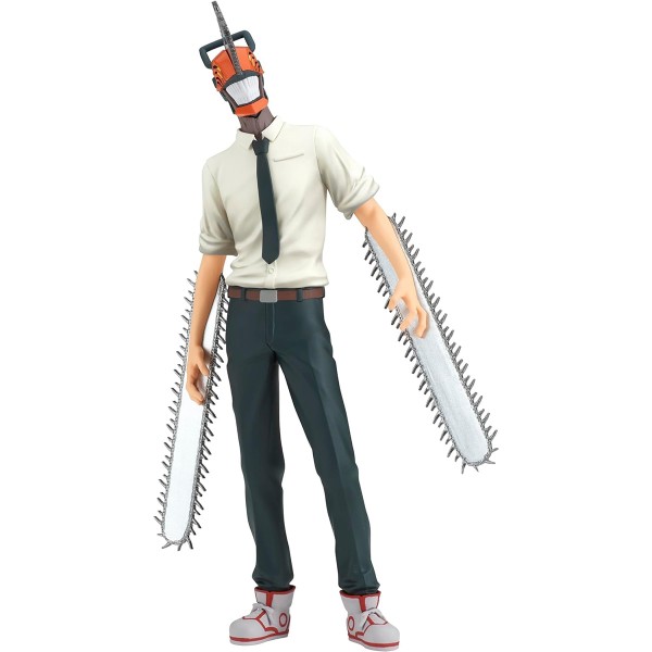 Chainsaw Man Figur in Bürokleidung frontal