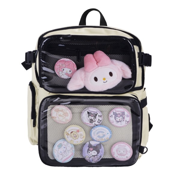 Ita bag Rucksack mit Sichtfenster und abnehmbarer Bauchtasche | 39x35cm