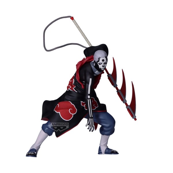 Naruto Shippuden Figur Hidan mit dreischneidiger Sense frontal rechts