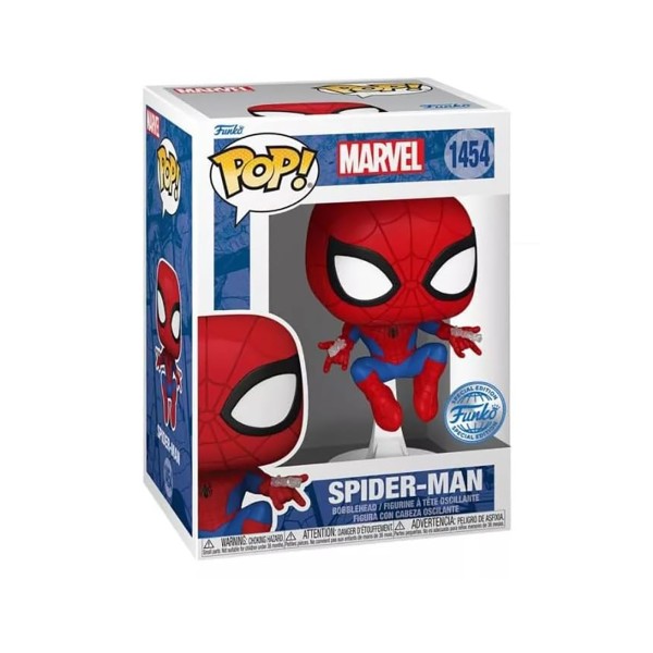 Spider-Man im Sprung in Verpackung