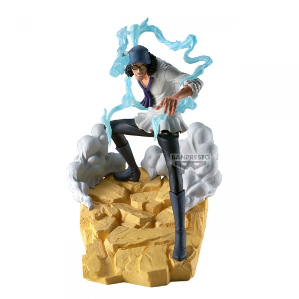 One Piece Figur Kuzan mit Eisattacke frontal