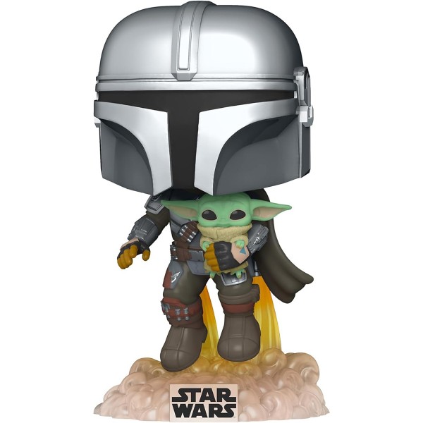 Funko POP 50959 | The Mandalorian Figur von Din Djarin & Baby Yoda | Jet Pack