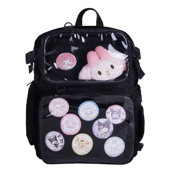 Ita bag Rucksack mit Sichtfenster und abnehmbarer Bauchtasche | 39x35cm