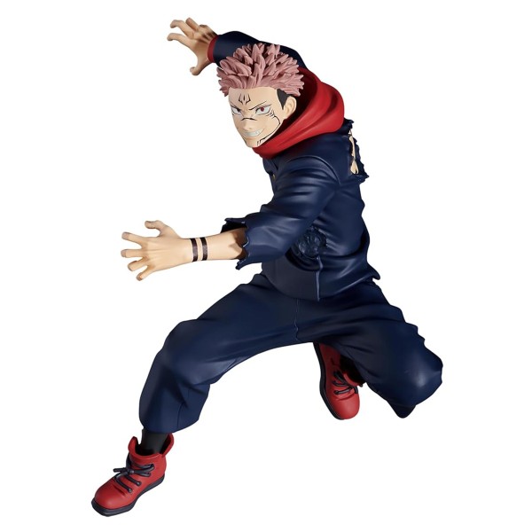 Jujutsu Kaisen Figur Sukuna in Sprungpose frontal