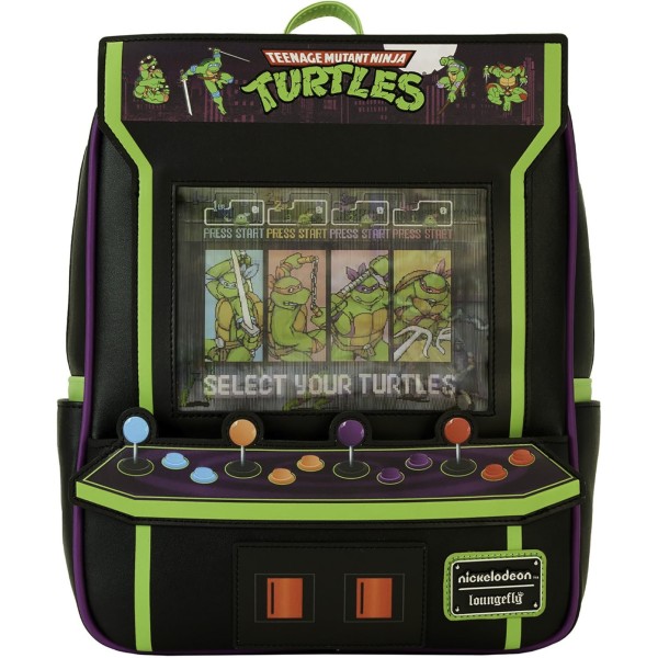 Loungefly Teenage Mutant Ninja Turtles Arkaden Rucksack Front 