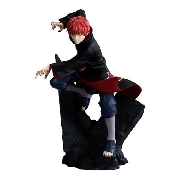Naruto Shippuden Figur Sasori im Akatsuki-Mantel frontal