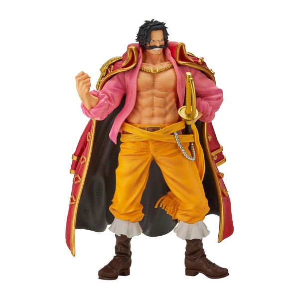 One Piece Figur Gol D. Roger mit Kapitänsmantel frontal