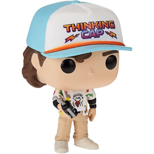 Funko Pop Figur 1240 Dustin Henderson Thinking Cap Hellfire T-Shirt