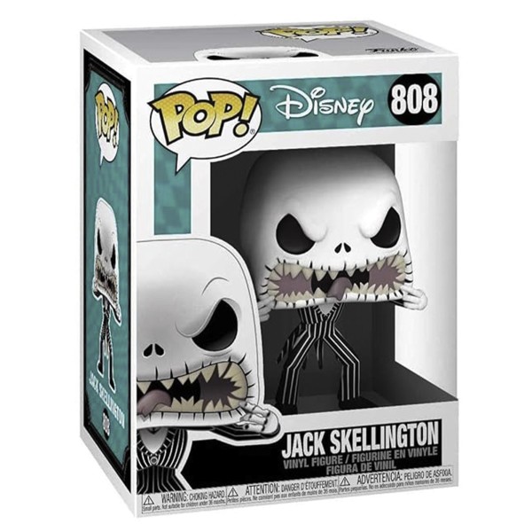 Nightmare Before Christmas Figur Jack Skellington mit Scary Face in Verpackung