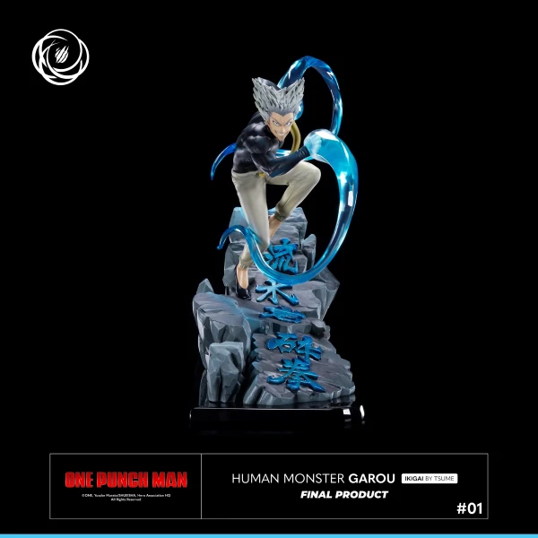 One Punch Man Figur Human Monster Garou, limitierte Edition, frontal
