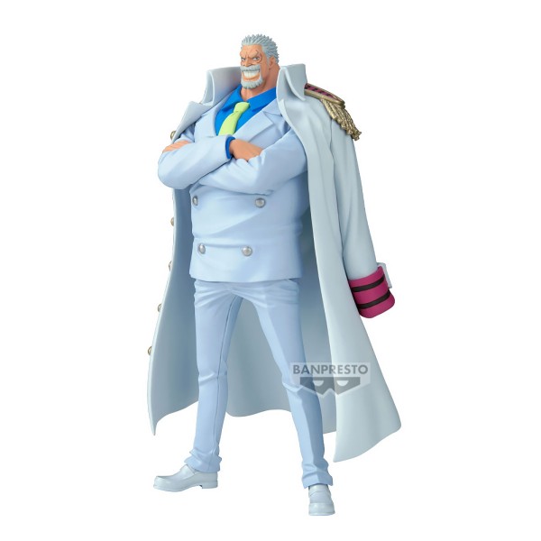 One Piece Figur Monkey D. Garp mit Mantel frontal links