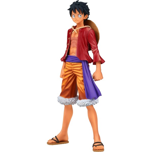 One Piece Figur Monkey D. Ruffy in traditioneller Kleidung frontal