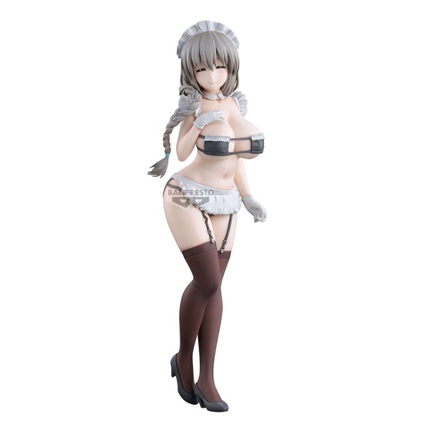 Uzaki-chan Wants to Hang Out! Figur Tsuki Uzaki in Strapsen frontal rechts