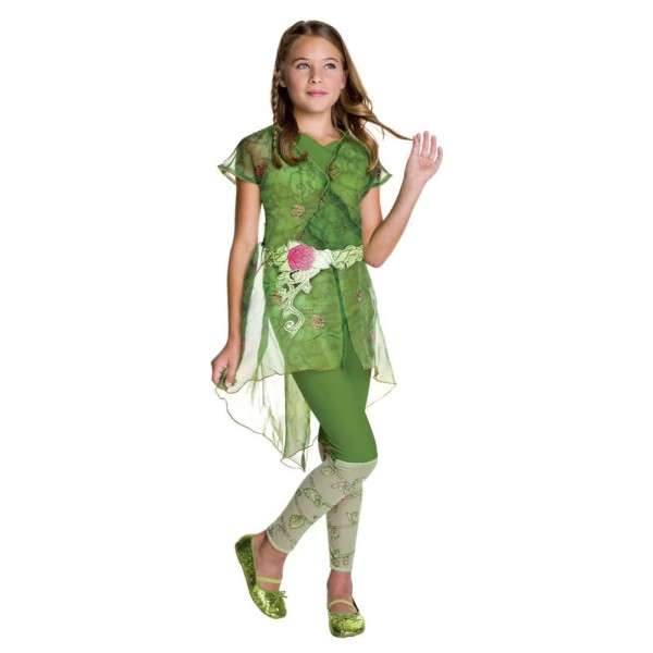 Poison Ivy Kinderkostüm | DC Super Hero Girls Deluxe Kleid für Mädchen | Grün