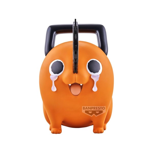 Chainsaw Man Figur Pochita mit Freudentränen frontal