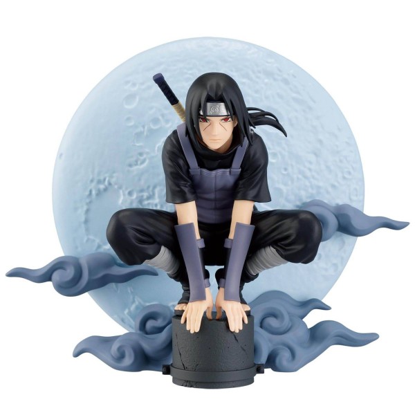 Naruto Figur Itachi Uchiha mit Akatsuki-Mantel frontal
