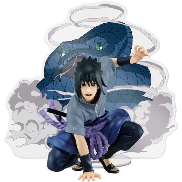 Sasuke Uchiha mit schwarzer Schlange Aoda Sammelfigur Frontal